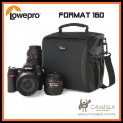 Lowepro Format 160 Camera Bag  Shoulder for Canon Nikon Sony Lens-Black (100% Genuine)